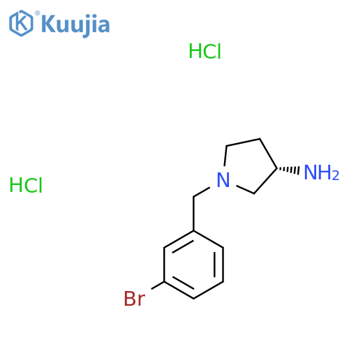(S)-1-(3-Bromobenzyl)pyrrolidin-3-amine dihydrochloride structure