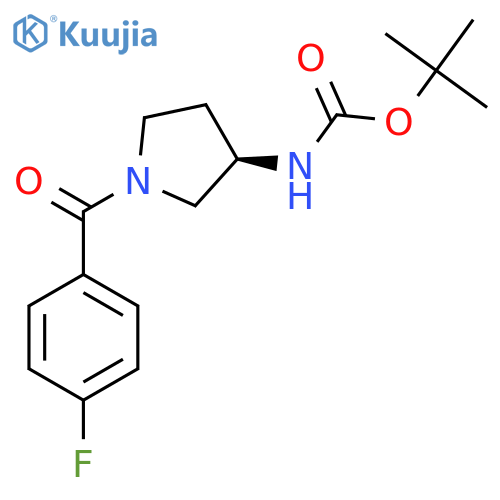 (R)-Tert-Butyl 1-(4-fluorobenzoyl)pyrrolidin-3-ylcarbamate structure