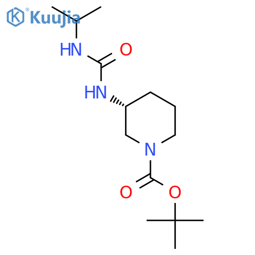 (R)-Tert-Butyl 3-[(propan-2-yl)carbamoyl]aminopiperidine-1-carboxylate structure