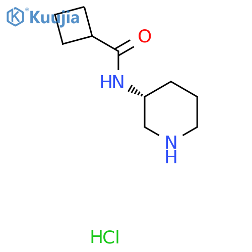 (R)-N-(Piperidin-3-yl)cyclobutanecarboxamide hydrochloride structure