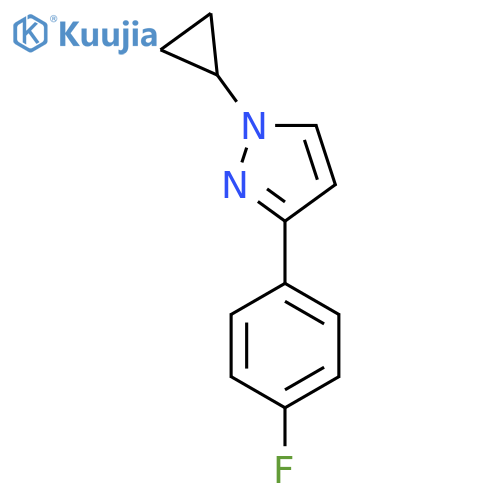 1-Cyclopropyl-3-(4-fluorophenyl)-1H-pyrazole structure