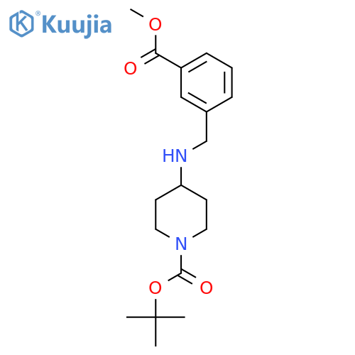 Tert-Butyl 4-[3-(methoxycarbonyl)benzylamino]piperidine-1-carboxylate structure