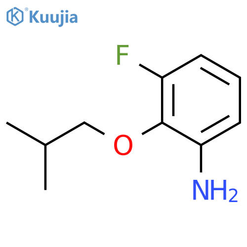 3-fluoro-2-(2-methylpropoxy)aniline structure