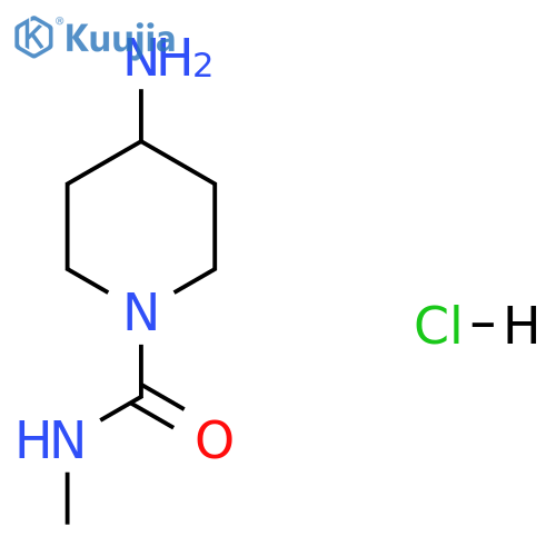 4-Amino-N-methylpiperidine-1-carboxamide hydrochloride structure