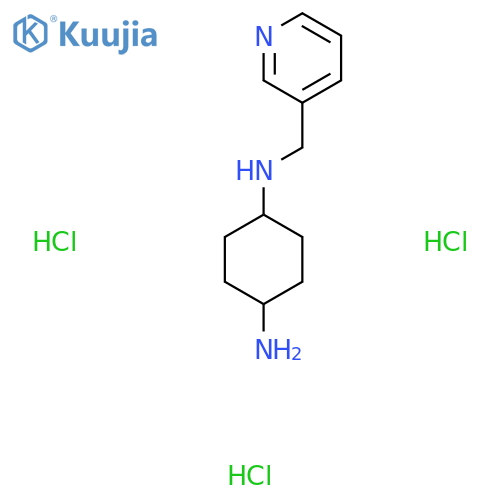 (1r,4r)-N1-(pyridin-3-yl)methylcyclohexane-1,4-diamine trihydrochloride structure