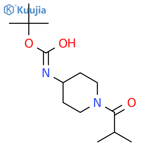 tert-Butyl 1-Isobutyrylpiperidin-4-ylcarbamate structure