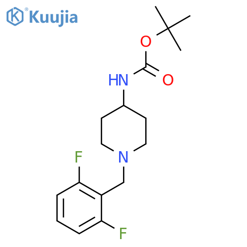 Tert-Butyl 1-(2,6-difluorobenzyl)piperidin-4-ylcarbamate structure