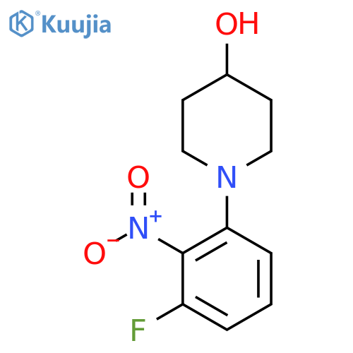 1-(3-Fluoro-2-nitrophenyl)piperidin-4-ol structure