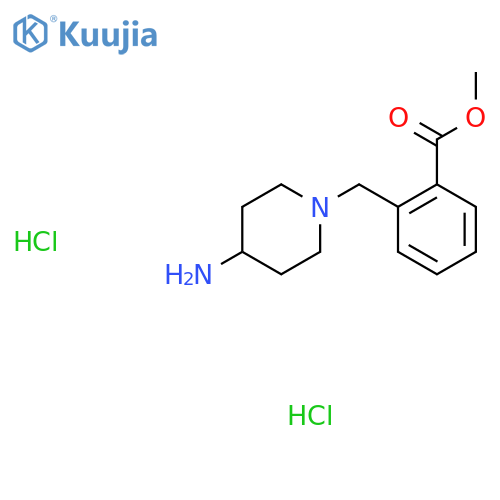 Methyl 2-[(4-aminopiperidin-1-yl)methyl]benzoate dihydrochloride structure