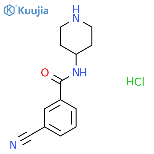 3-Cyano-N-piperidin-4-yl-benzamide hydrochloride structure