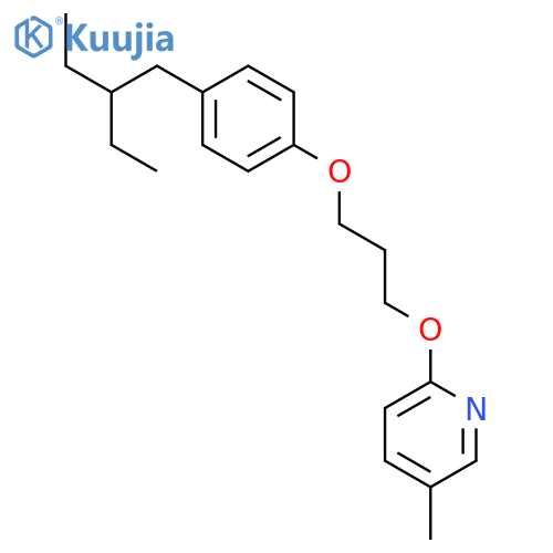 Pyridine,2-[3-[4-(2-ethylbutyl)phenoxy]propoxy]-5-methyl- structure