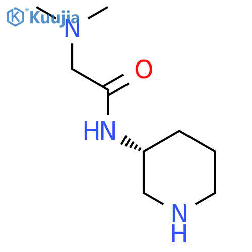 2-(dimethylamino)-N-[(3R)-piperidin-3-yl]acetamide structure