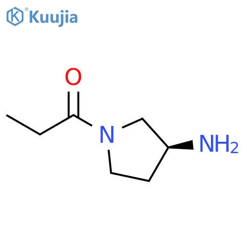 1-[(3S)-3-aminopyrrolidin-1-yl]propan-1-one structure