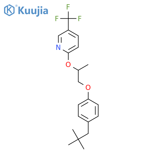 Pyridine,2-[2-[4-(2,2-dimethylpropyl)phenoxy]-1-methylethoxy]-5-(trifluoromethyl)- structure