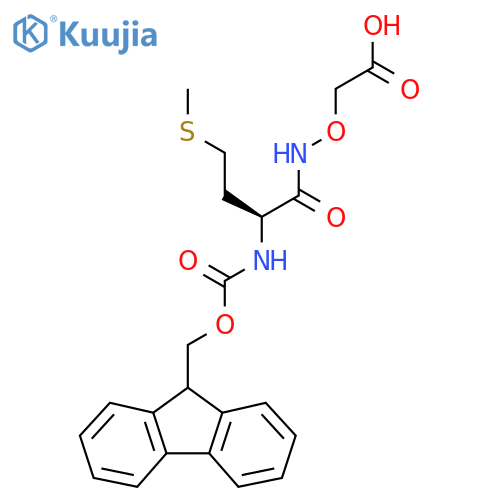 2-{(2S)-2-({(9H-fluoren-9-yl)methoxycarbonyl}amino)-4-(methylsulfanyl)butanamidooxy}acetic acid structure