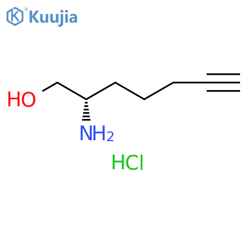 (S)-bishomopropargylglycinol hydrochloride structure