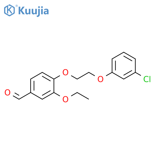 4-2-(3-chlorophenoxy)ethoxy-3-ethoxybenzaldehyde structure