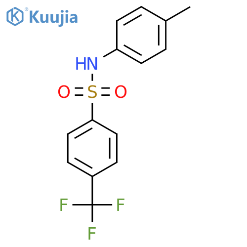 N-(4-Methylphenyl)-4-(trifluoromethyl)benzenesulfonamide structure