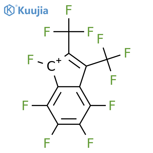 Indenylium, 1,4,5,6,7-pentafluoro-2,3-bis(trifluoromethyl)- structure