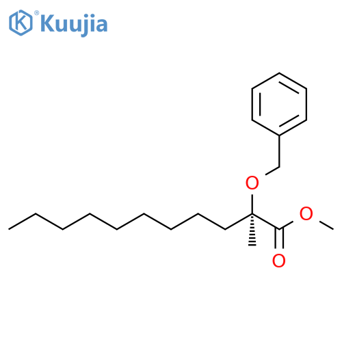 Undecanoic acid, 2-methyl-2-(phenylmethoxy)-, methyl ester, (R)- structure