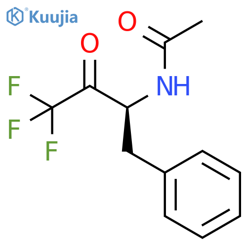 Acetamide,N-[(1S)-3,3,3-trifluoro-2-oxo-1-(phenylmethyl)propyl]- structure