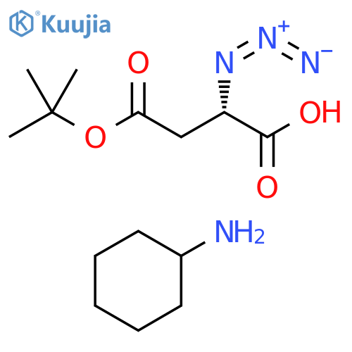 L-azidoaspartic acid Mono-tert-butyl ester CHA salt structure