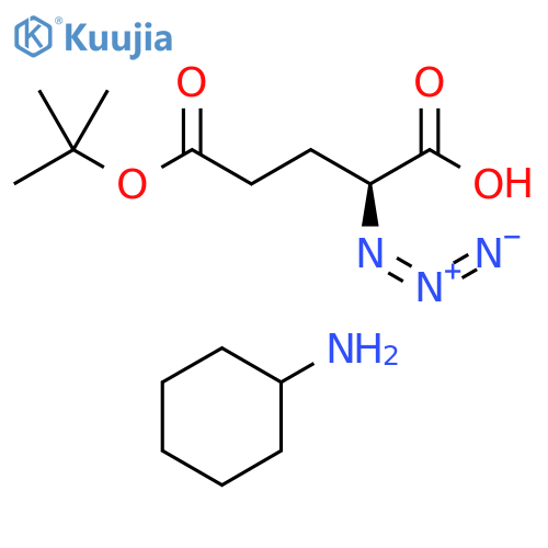 L-azidoglutaMic acid Mono-tert-butyl ester CHA salt structure