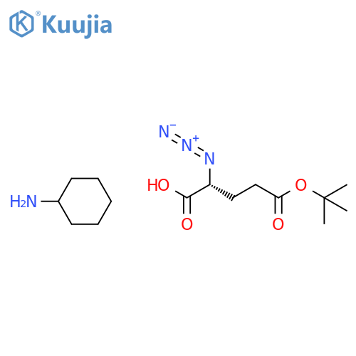 D-azidoglutaMic acid Mono-tert-butyl ester CHA salt structure