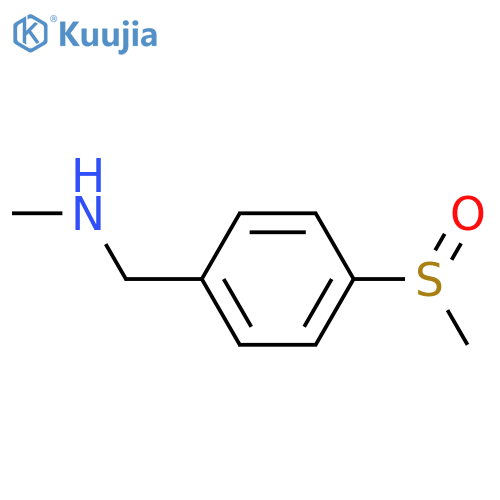 (4-methanesulfinylphenyl)methyl(methyl)amine structure