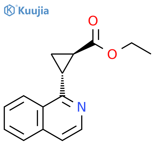 Ethyl (1s,2s)-2-(1-isoquinolyl)cyclopropanecarboxylate structure