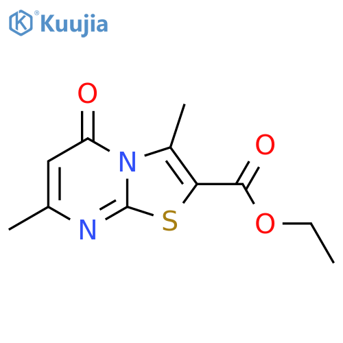 ethyl 3,7-dimethyl-5-oxo-5H-[1,3]thiazolo[3,2-a]pyrimidine-2-carboxylate structure