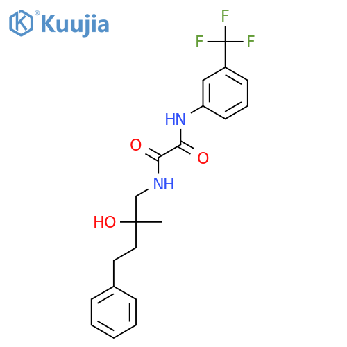 N'-(2-hydroxy-2-methyl-4-phenylbutyl)-N-3-(trifluoromethyl)phenylethanediamide structure