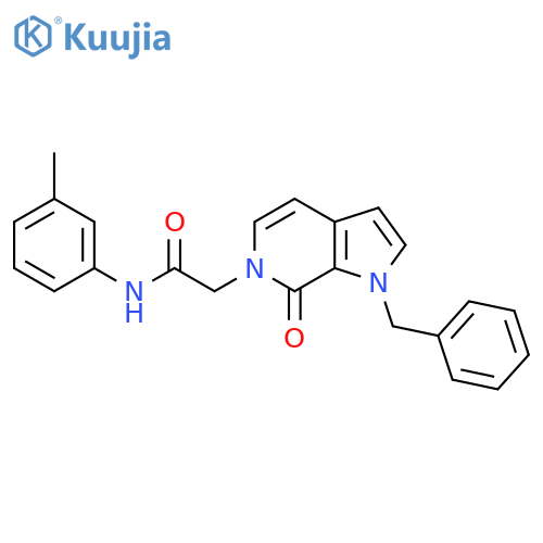 2-{1-benzyl-7-oxo-1H,6H,7H-pyrrolo2,3-cpyridin-6-yl}-N-(3-methylphenyl)acetamide structure