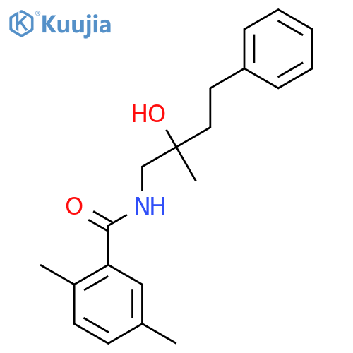 N-(2-hydroxy-2-methyl-4-phenylbutyl)-2,5-dimethylbenzamide structure