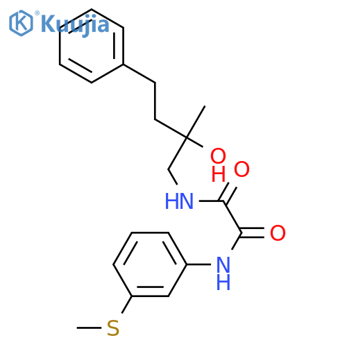 N'-(2-hydroxy-2-methyl-4-phenylbutyl)-N-3-(methylsulfanyl)phenylethanediamide structure