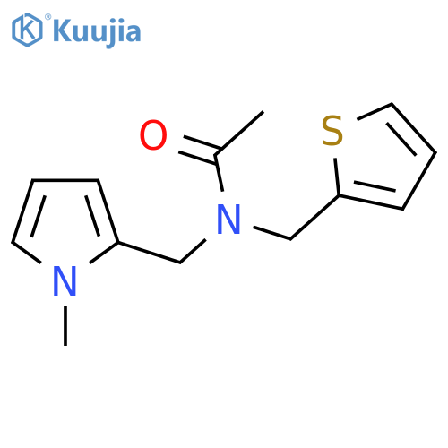 N-(1-methyl-1H-pyrrol-2-yl)methyl-N-(thiophen-2-yl)methylacetamide structure