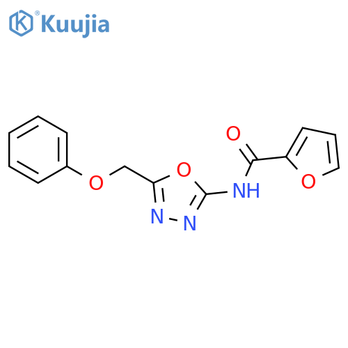 N-5-(phenoxymethyl)-1,3,4-oxadiazol-2-ylfuran-2-carboxamide structure