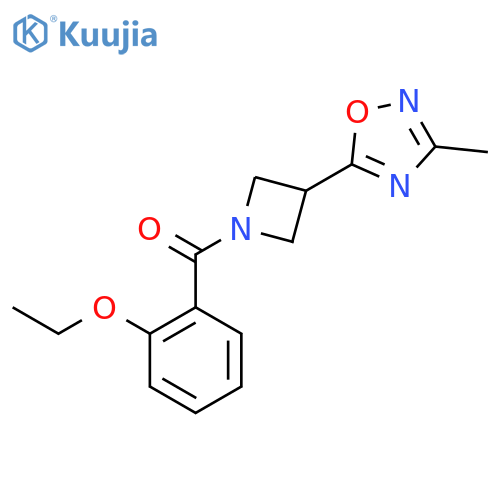 5-1-(2-ethoxybenzoyl)azetidin-3-yl-3-methyl-1,2,4-oxadiazole structure