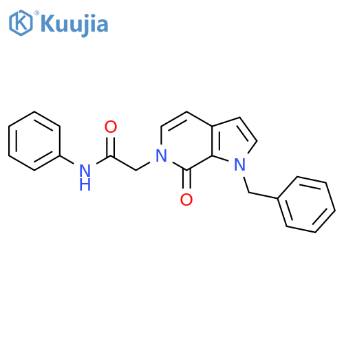 2-{1-benzyl-7-oxo-1H,6H,7H-pyrrolo2,3-cpyridin-6-yl}-N-phenylacetamide structure