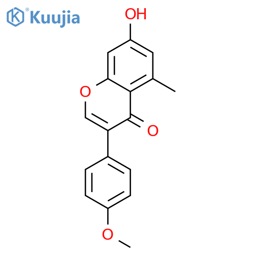 7-hydroxy-3-(4-methoxyphenyl)-5-methyl-4H-chromen-4-one structure