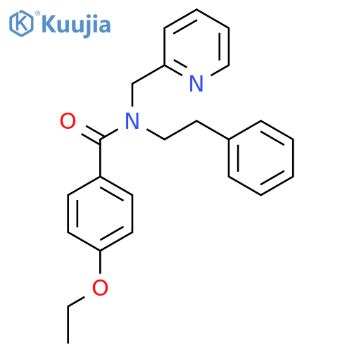 4-ethoxy-N-(2-phenylethyl)-N-(pyridin-2-yl)methylbenzamide structure