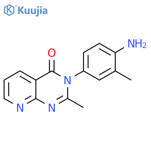 3-(4-amino-3-methylphenyl)-2-methyl-3H,4H-pyrido2,3-dpyrimidin-4-one structure