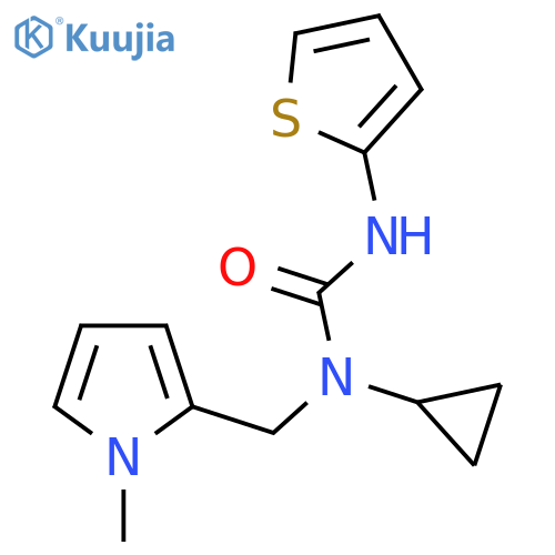 3-cyclopropyl-3-(1-methyl-1H-pyrrol-2-yl)methyl-1-(thiophen-2-yl)urea structure