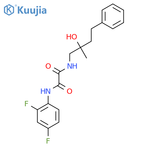 N-(2,4-difluorophenyl)-N'-(2-hydroxy-2-methyl-4-phenylbutyl)ethanediamide structure