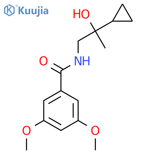 N-(2-cyclopropyl-2-hydroxypropyl)-3,5-dimethoxybenzamide structure