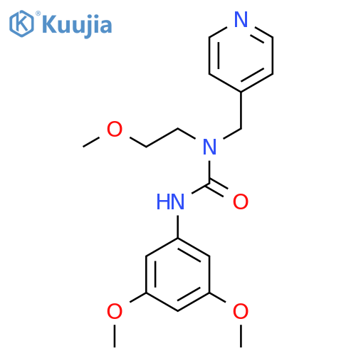 3-(3,5-dimethoxyphenyl)-1-(2-methoxyethyl)-1-(pyridin-4-yl)methylurea structure