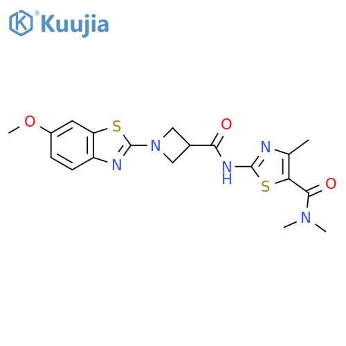 2-1-(6-methoxy-1,3-benzothiazol-2-yl)azetidine-3-amido-N,N,4-trimethyl-1,3-thiazole-5-carboxamide structure