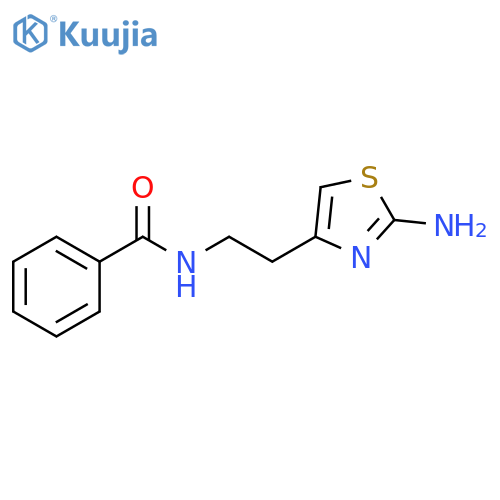 N-2-(2-amino-1,3-thiazol-4-yl)ethylbenzamide structure