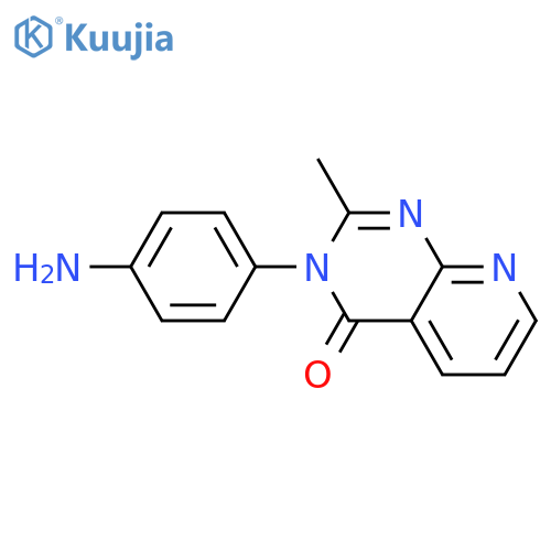 3-(4-aminophenyl)-2-methyl-3H,4H-pyrido2,3-dpyrimidin-4-one structure