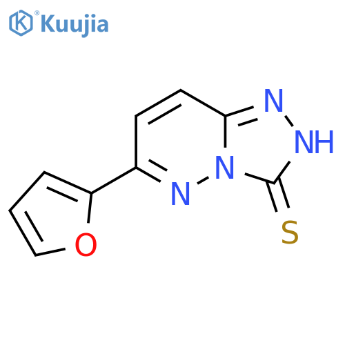 6-(furan-2-yl)-1,2,4triazolo4,3-bpyridazine-3-thiol structure